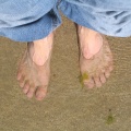 Les pieds dans l'eau