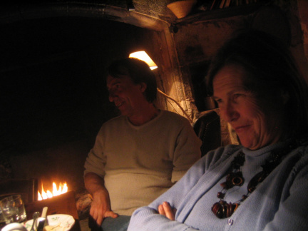 Richard & Anne, du feu dans la cheminée