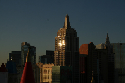 Coucher de soleil sur « Manhattan »