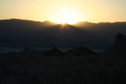 Coucher du soleil sur Death Valley