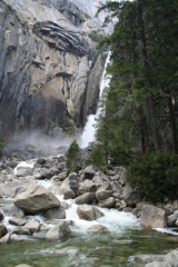 Yosemite fall (lower) et la rivière