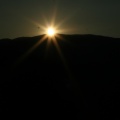 Coucher de soleil derrière le Mont Lozèreh
