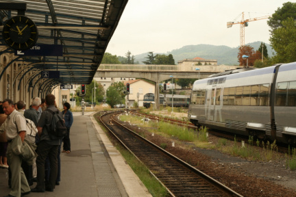 Arrivée du Cévenol en gare d'Alès