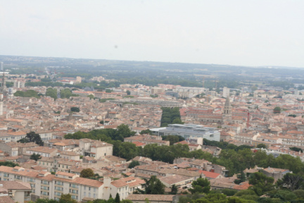 Nîmes depuis le haut de la tour Magne